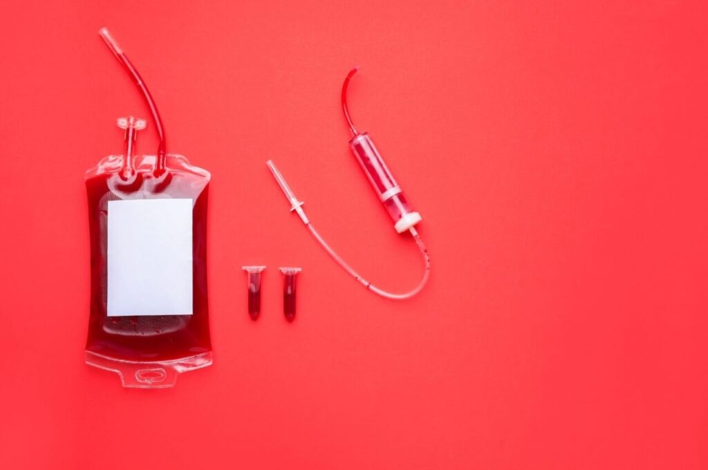 血液バッグと医療器具